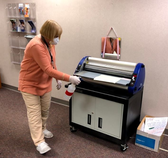 LPSD custodial staff works hard to keep schools sanitized