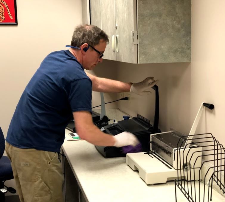 LPSD custodial staff works hard to keep schools sanitized