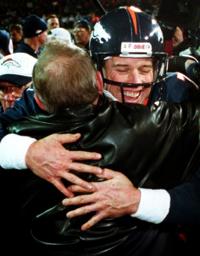 Denver Broncos owner Pat Bowlen sports one of his Super Bowl rings prior to  start of Broncos game with the New England Patriots at the AFC divisional  playoff game at Invesco Field