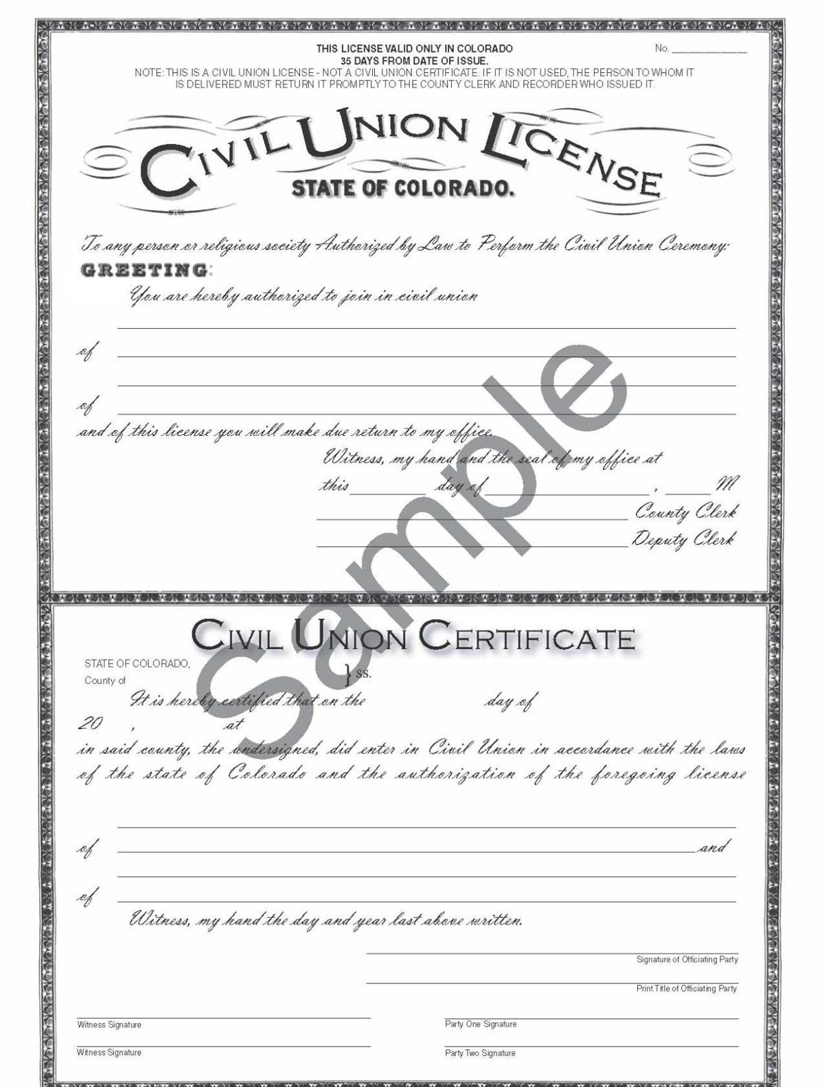 Noreen Heterosexual Couples Can Get Civil Union License