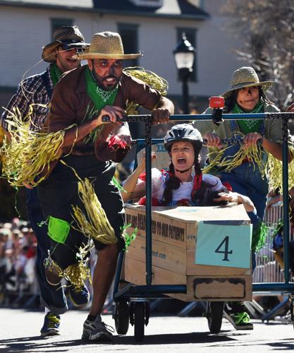 Thousands flocked to Manitou Springs on Saturday, October 25, 2014, for the annual Emma Crawford Coffin Races. The races started in 1995, but the story of Emma Crawford goes back to 1891 when she was buried at the top of Red Mountain above Manitou Sprin...
