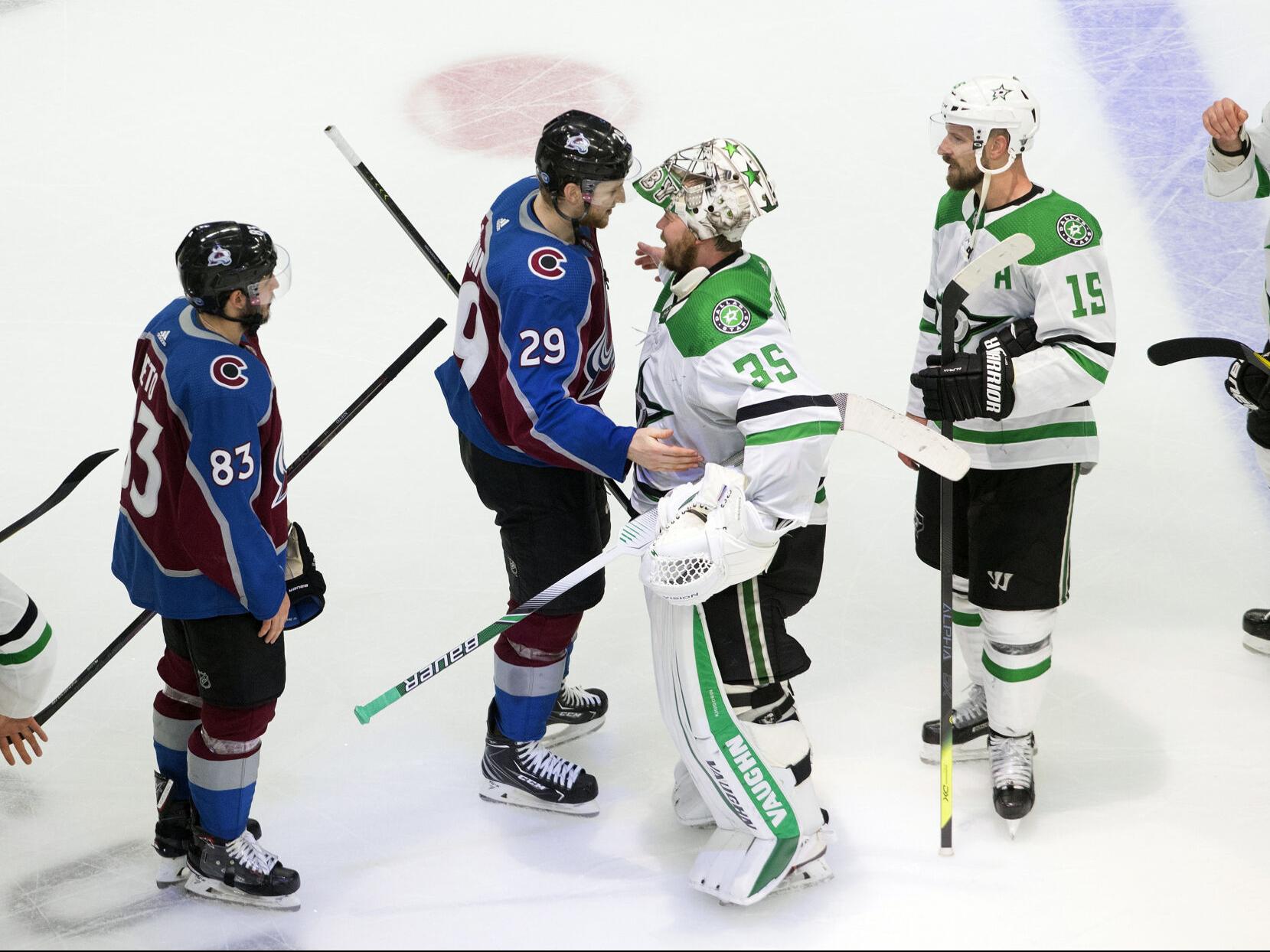 NHL playoffs: Avalanche captain Gabriel Landeskog cut by skate on leg