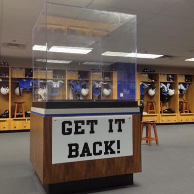 Empty Trophy Case In Locker Room Sends Not So Subtle Message