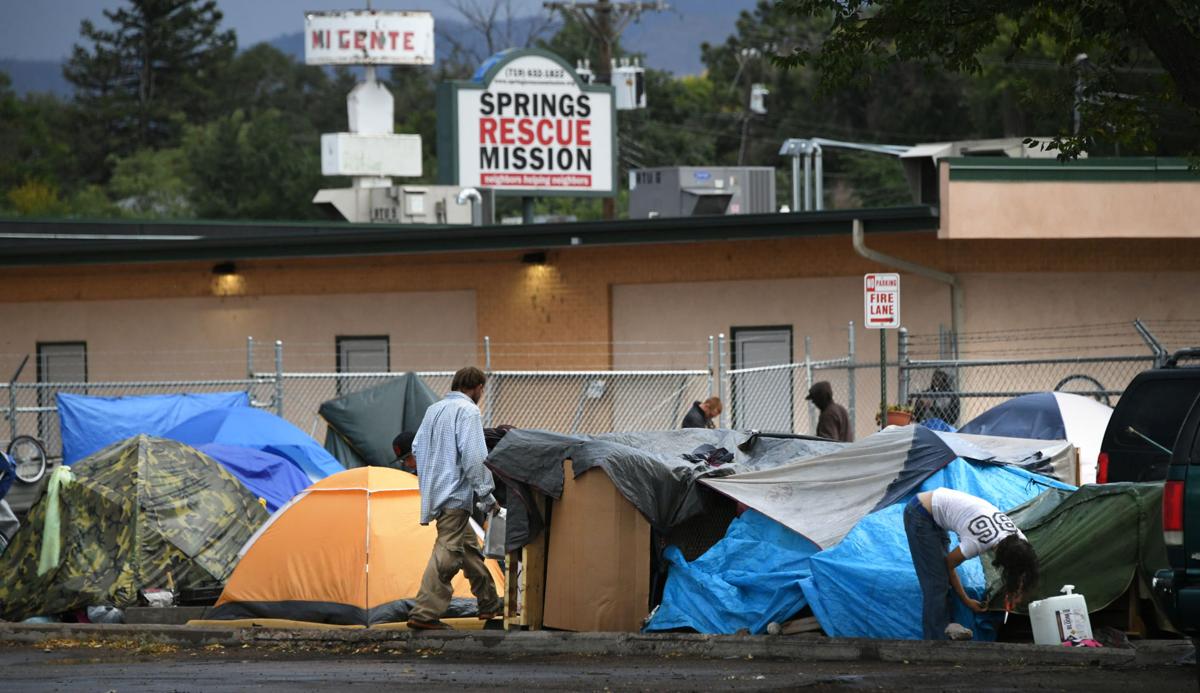 Tent city blossoms as completion of new Colorado Springs homeless