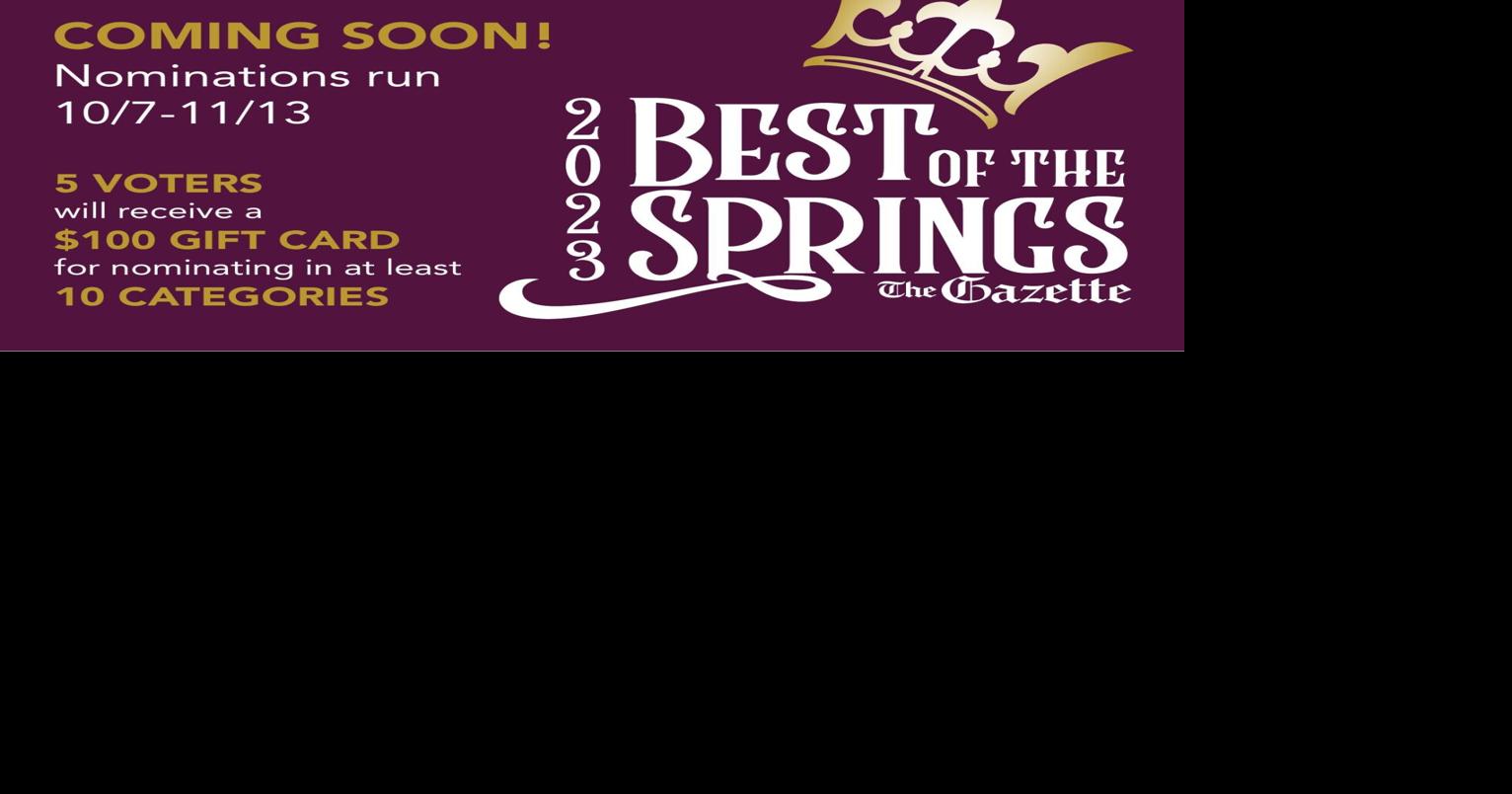 Gazette Best of the Springs 2023 nominations begin Friday Arts