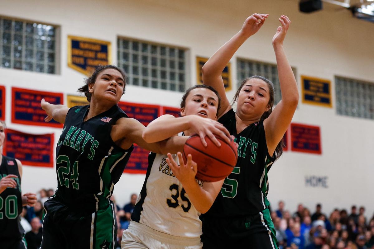 St Mary S Girls Welcome Mike Burkett Back With Big Win Over Vanguard Basketball St Mary S Gazette Com