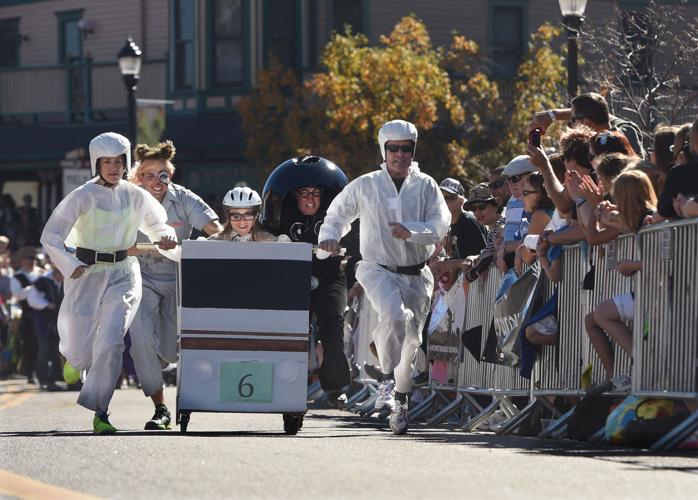 Thousands flocked to Manitou Springs on Saturday, October 25, 2014, for the annual Emma Crawford Coffin Races. The races started in 1995, but the story of Emma Crawford goes back to 1891 when she was buried at the top of Red Mountain above Manitou Sprin...