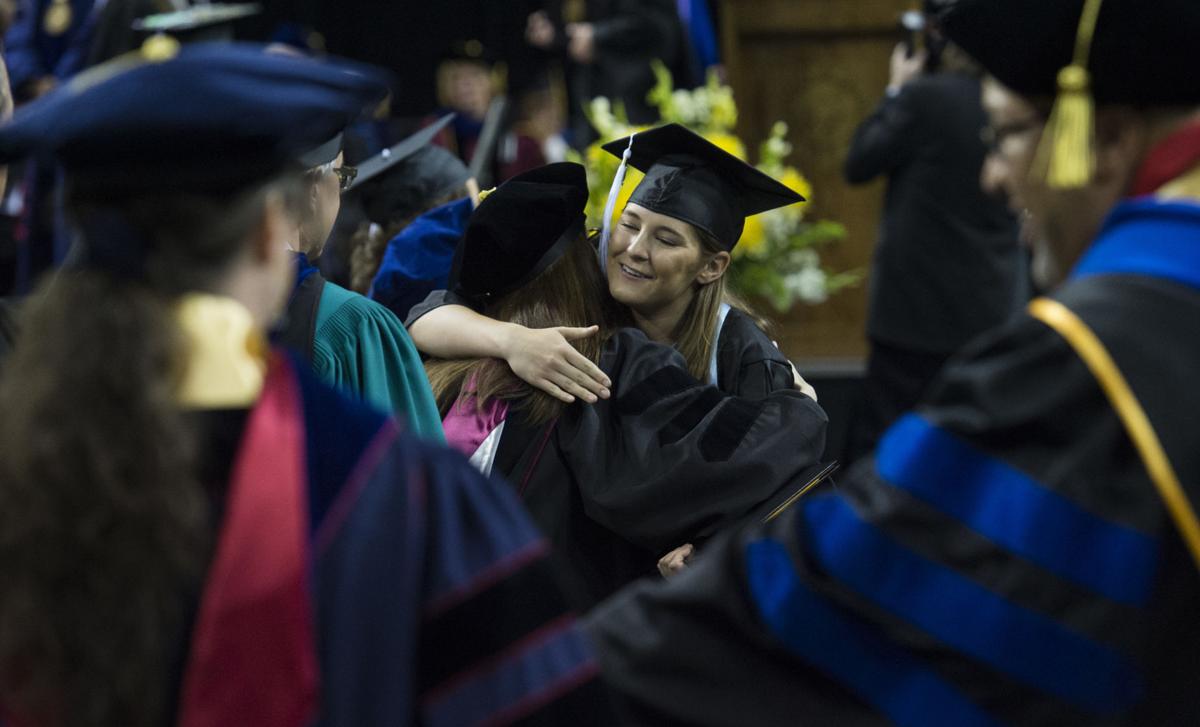 Highlights from the University of Colorado at Colorado Springs' morning commencement ceremonies Friday, May 12, 2017, at the Broadmoor World Arena in Colorado Springs. A record 1,532 students received their degrees this Spring. (The Gazette, Christian Murdock)