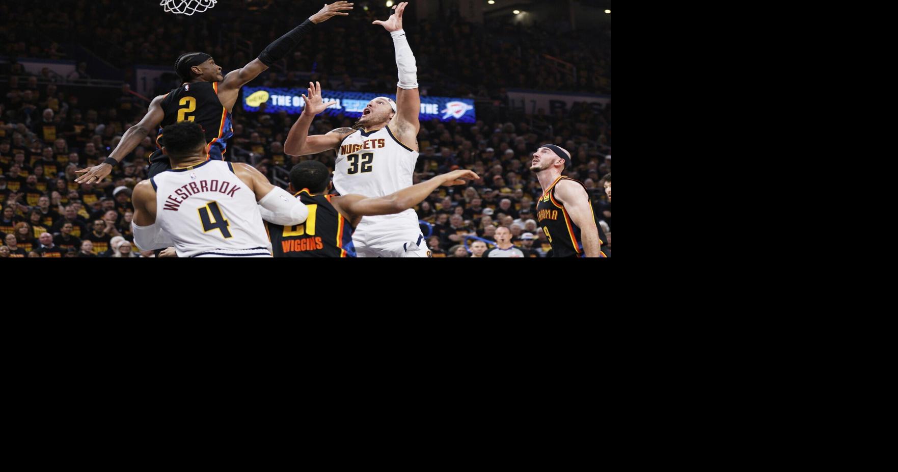 Nuggets stun top-seeded Thunder 121-119 to win Game 1 in Oklahoma City | 3 ...