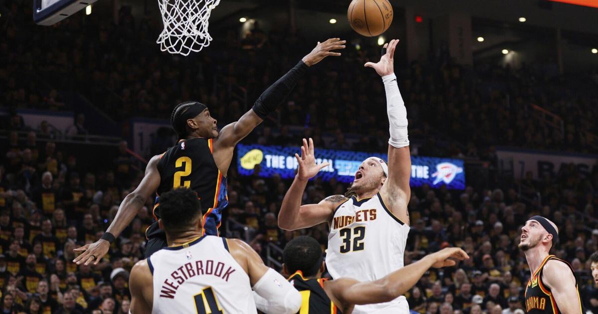 Nuggets stun top-seeded Thunder 121-119 to win Game 1 in Oklahoma City | 3 ...