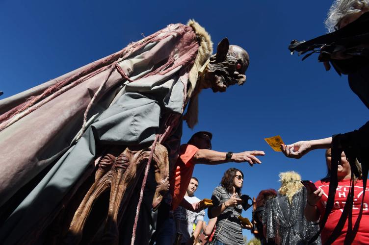 Thousands flocked to Manitou Springs on Saturday, October 25, 2014, for the annual Emma Crawford Coffin Races. The races started in 1995, but the story of Emma Crawford goes back to 1891 when she was buried at the top of Red Mountain above Manitou Sprin...