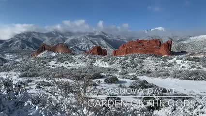 A Snowy Day At Garden Of The Gods Multimedia Gazette Com