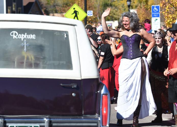 Thousands flocked to Manitou Springs on Saturday, October 25, 2014, for the annual Emma Crawford Coffin Races. The races started in 1995, but the story of Emma Crawford goes back to 1891 when she was buried at the top of Red Mountain above Manitou Sprin...