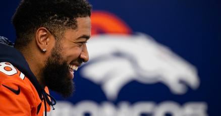 One year after suffering torn right ACL Broncos WR Tim Patrick suffers apparent left Achilles injury One year after suffering torn right ACL Broncos WR Tim Patrick suffers apparent left Achilles injury