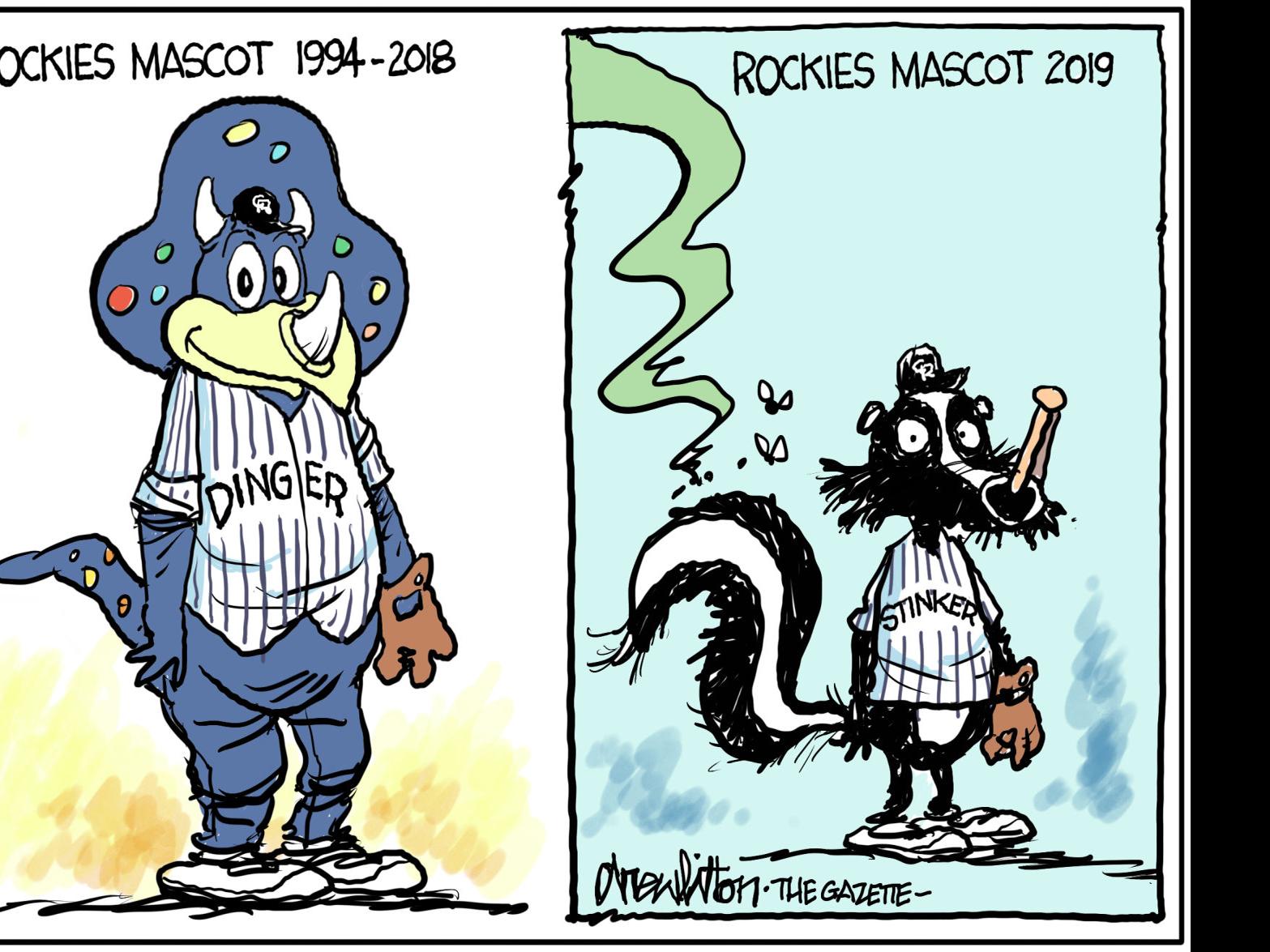 Drew Litton latest cartoon take on the Colorado Rockies for The Gazette, Sports