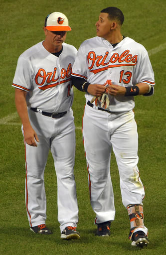 Manny Machado and Yordano Ventura Poster by Patrick Mcdermott - Fine Art  America