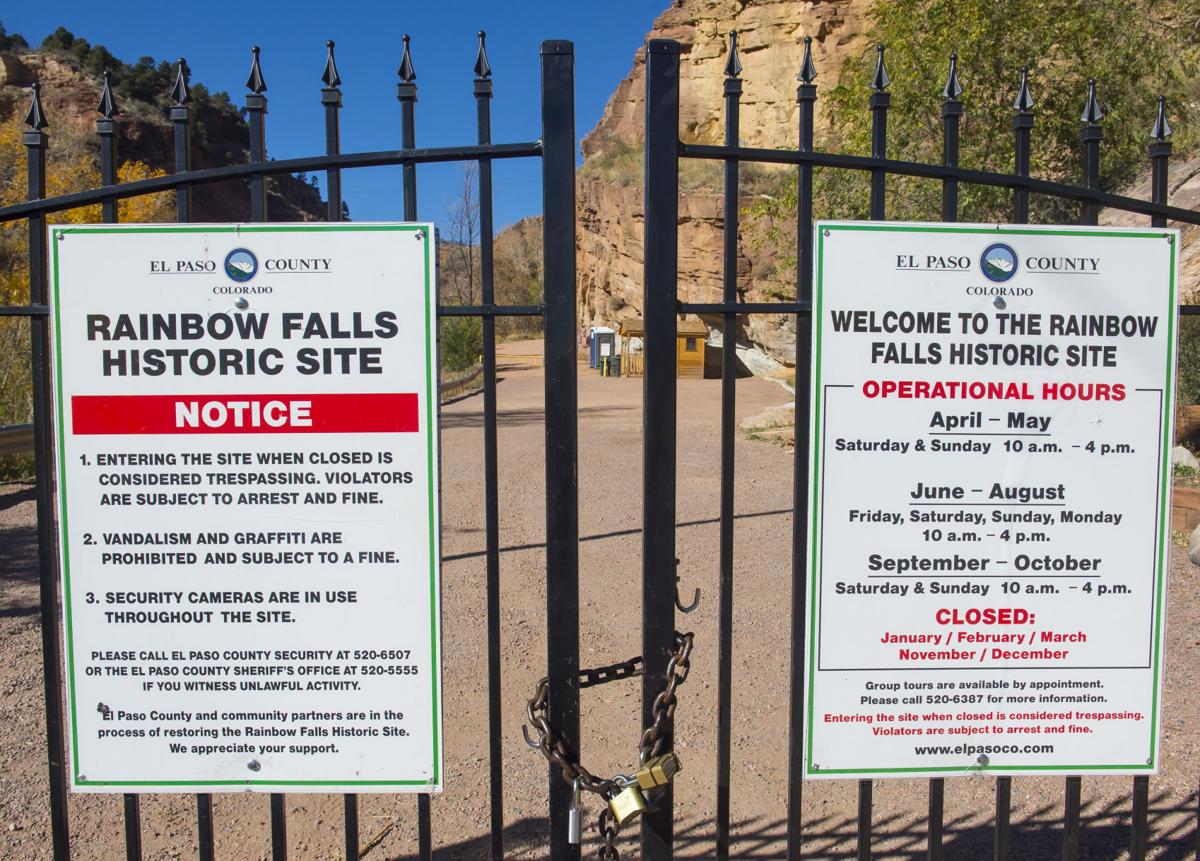Historic Rainbow Falls In Manitou Springs Still Covered In Graffiti Gazette Com
