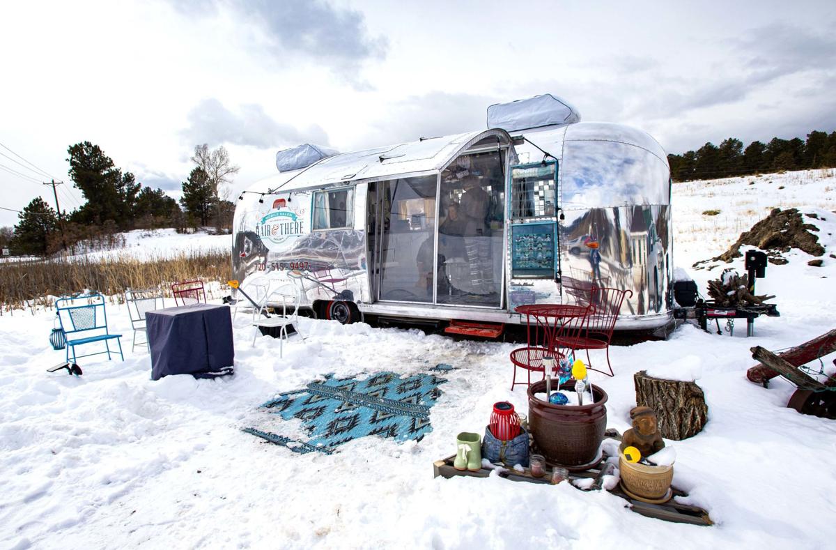 In Larkspur A Mobile Hair Salon Inside A Vintage Airstream
