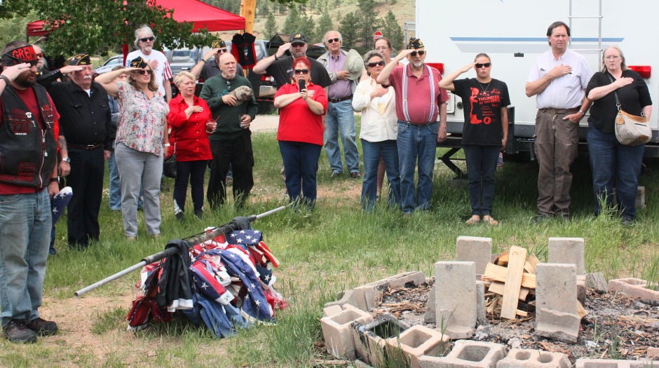 Vietnam Vets/Legacy Vets Motorcycle Club’s Bravo Chapter holds flag retirement ceremony