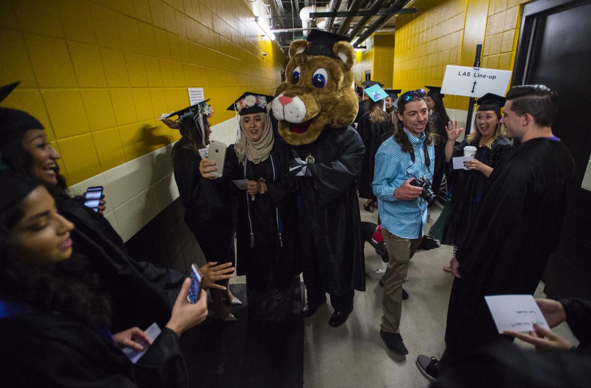 Highlights from the University of Colorado at Colorado Springs' morning commencement ceremonies Friday, May 12, 2017, at the Broadmoor World Arena in Colorado Springs. A record 1,532 students received their degrees this Spring. (The Gazette, Christian Murdock)