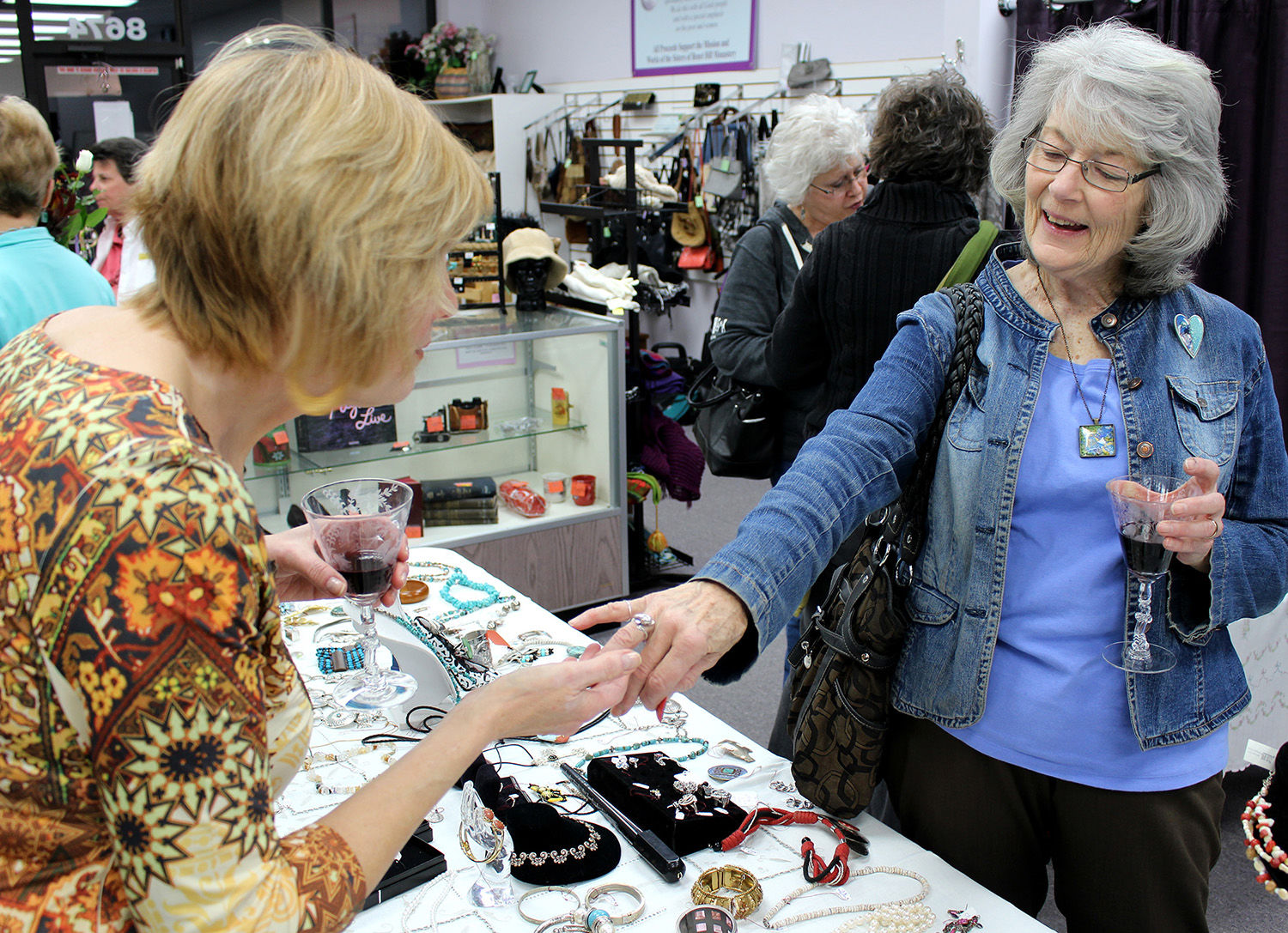 Sisters Thrift Boutique hosts wine cheese jewelry event News