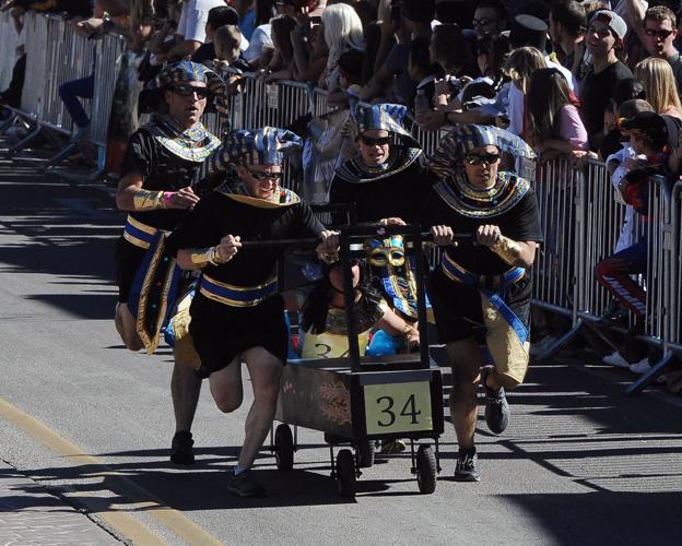Thousands flocked to Manitou Springs on Saturday, October 25, 2014, for the annual Emma Crawford Coffin Races. The races started in 1995, but the story of Emma Crawford goes back to 1891 when she was buried at the top of Red Mountain above Manitou Sprin...