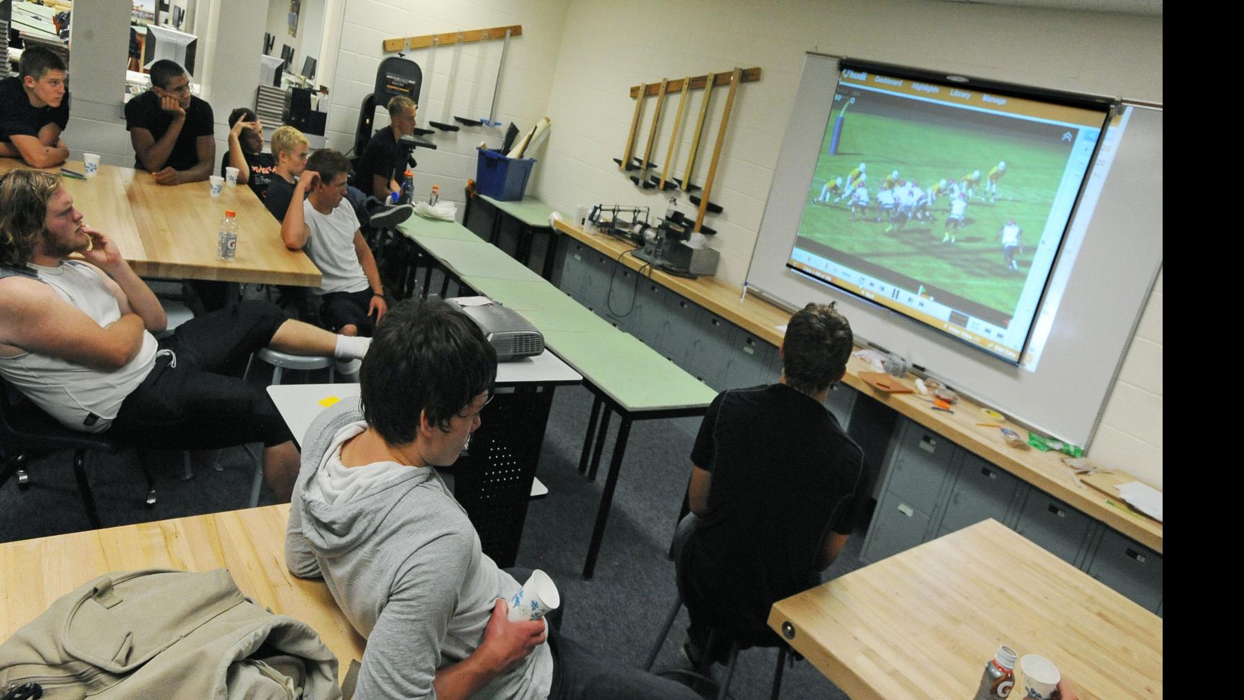 Technology Allows High School Football Coaches Players To Break