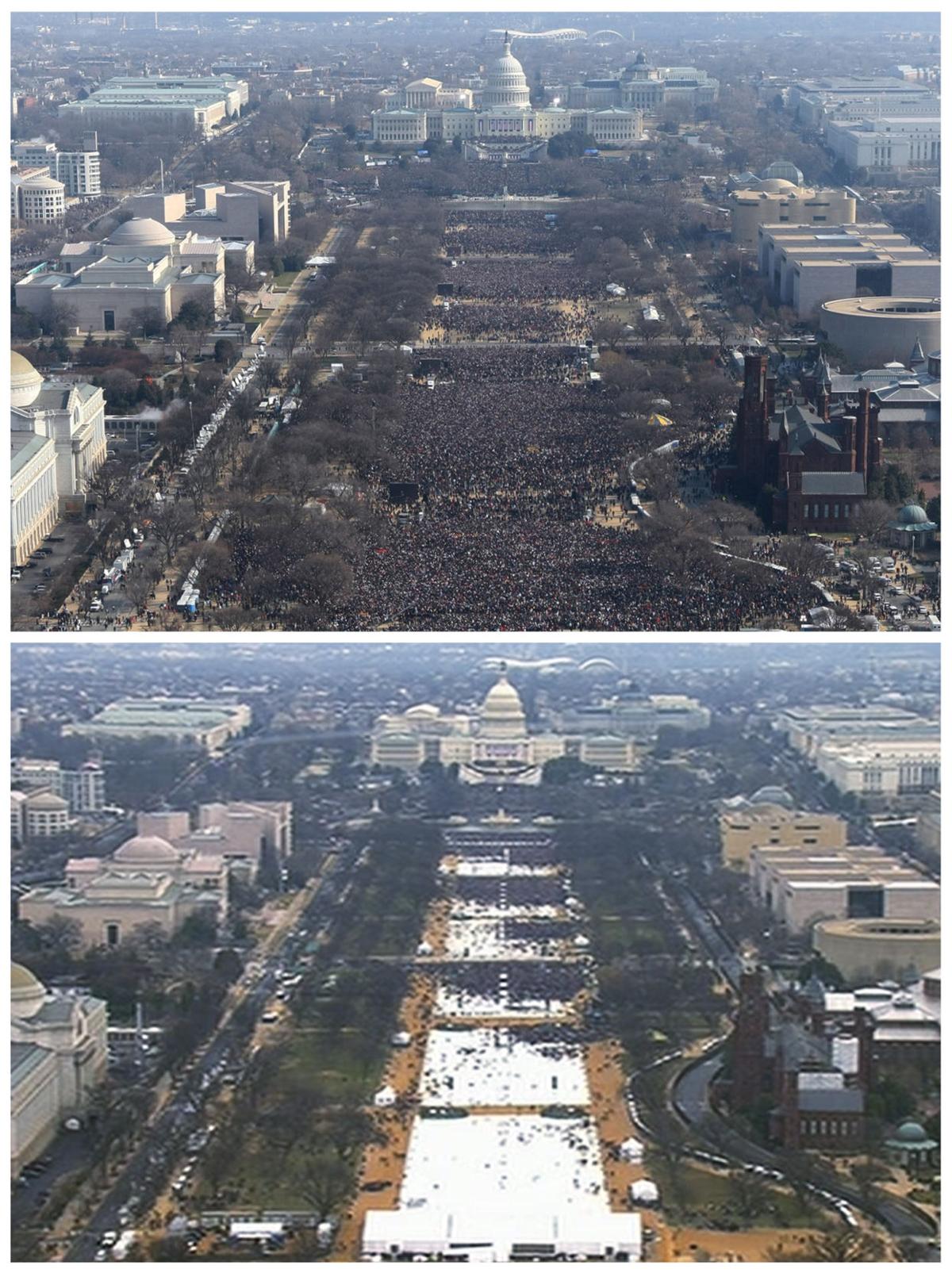 Trump Draws Far Smaller Inaugural Crowd Than Obama Government
