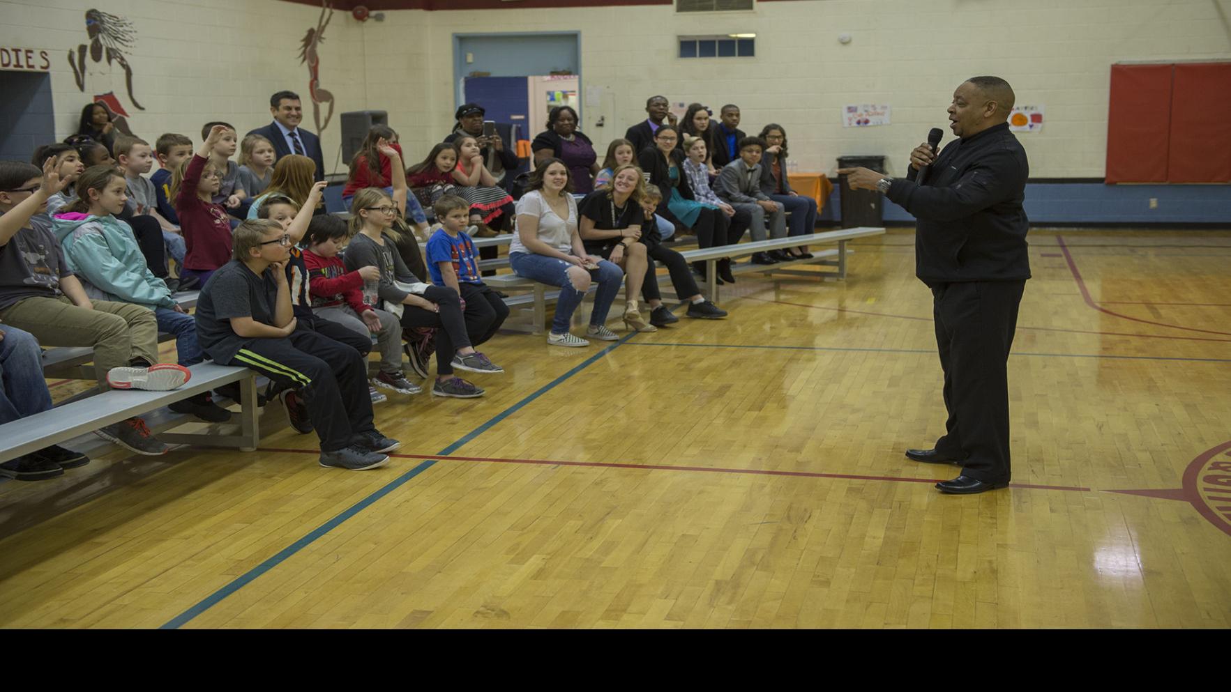 Spud Webb shares his story with Colorado Springs youth
