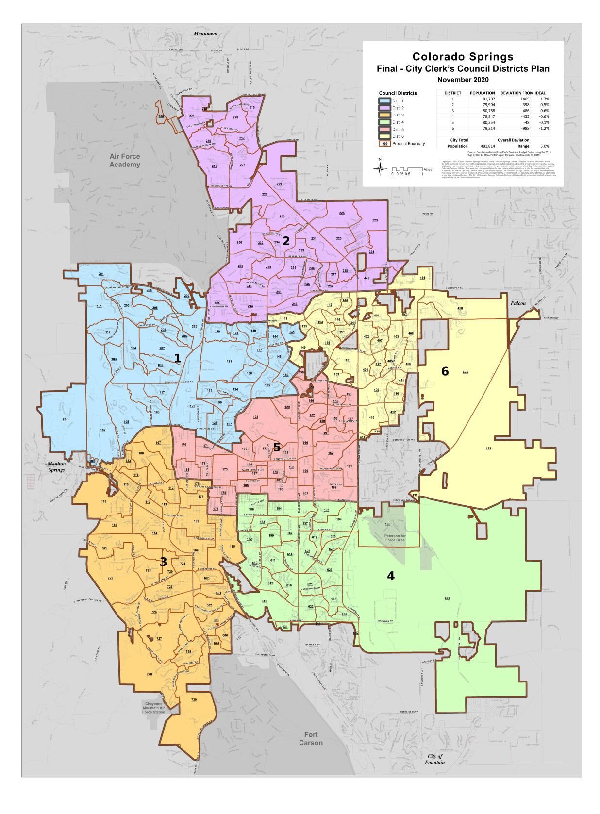 Colorado Springs releases preliminary changes to council district boundaries  | Government | gazette.com