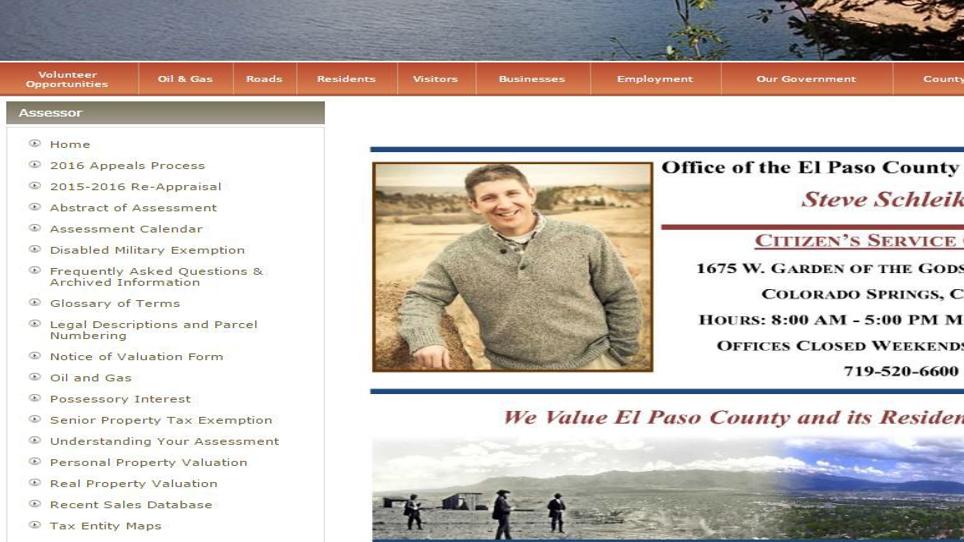 Overhaul Of El Paso County Assessor S Website Designed To Save Money Decrease Appeals Government Gazette Com