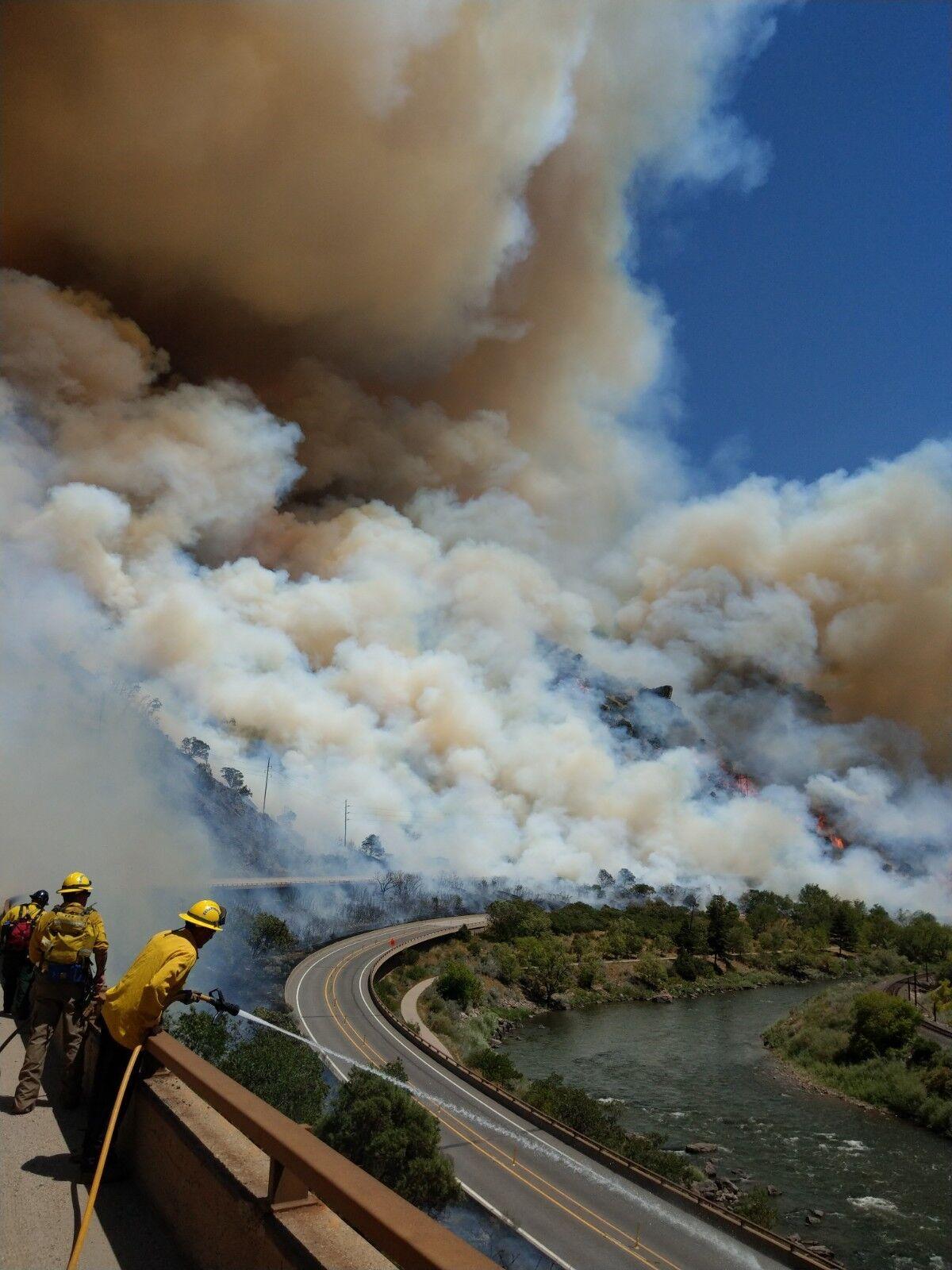 Two Wildfires Scorch Colorado Land Closing I 70 Colorado Springs News Gazette Com