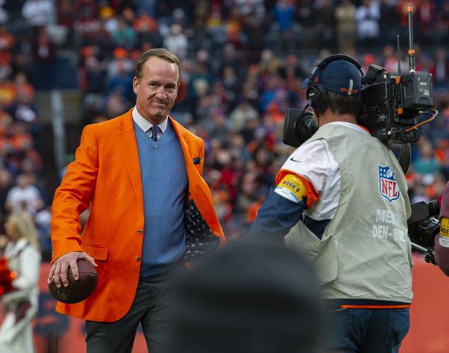 Peyton Manning going into the Denver Broncos Ring of Fame, WJHL