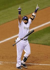 Happy 21st birthday to Dinger! The big - Colorado Rockies