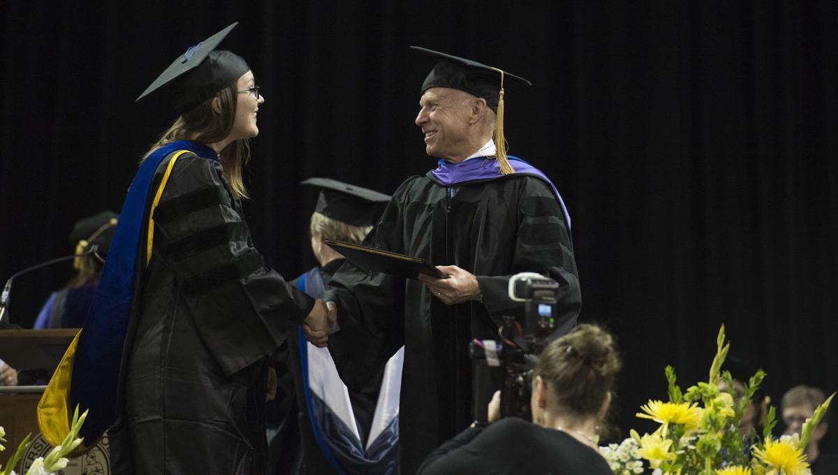Highlights from the University of Colorado at Colorado Springs' morning commencement ceremonies Friday, May 12, 2017, at the Broadmoor World Arena in Colorado Springs. A record 1,532 students received their degrees this Spring. (The Gazette, Christian Murdock)