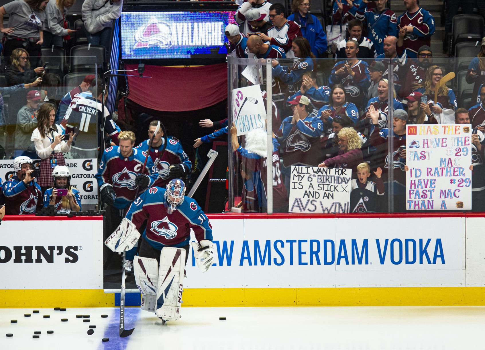 Avalanche Goaltenders Hustle To Get Ready For Regular-season Opener ...