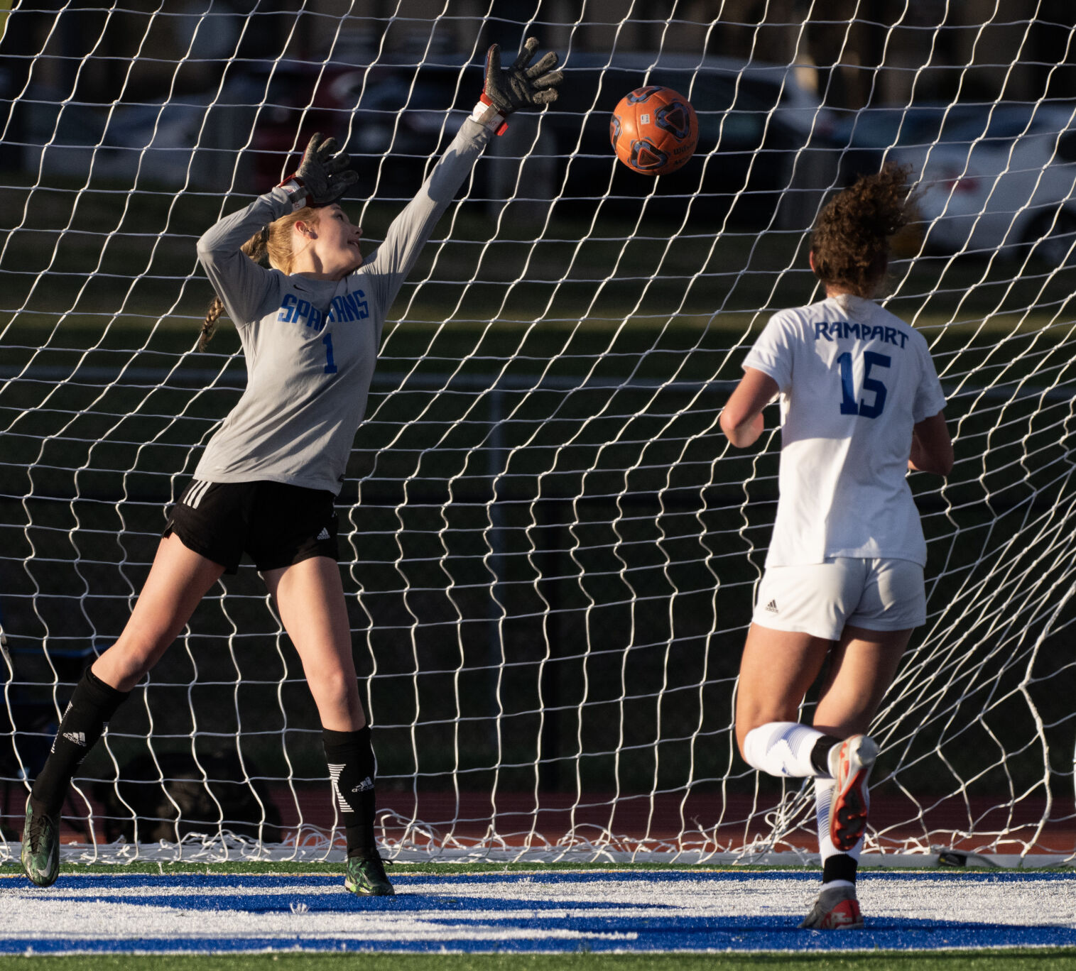 Rampart Girls’ Soccer Dominates Doherty with 2-0 Victory