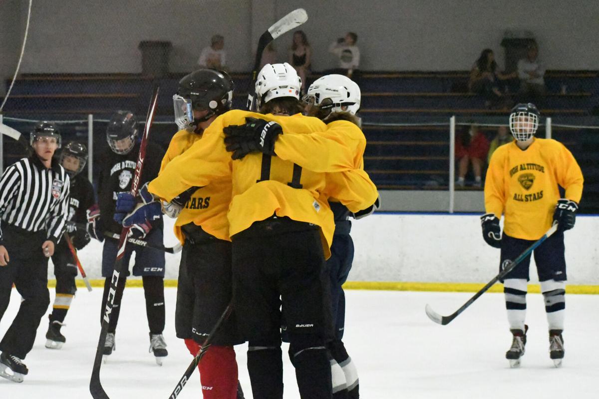 Stars collide in hockey game