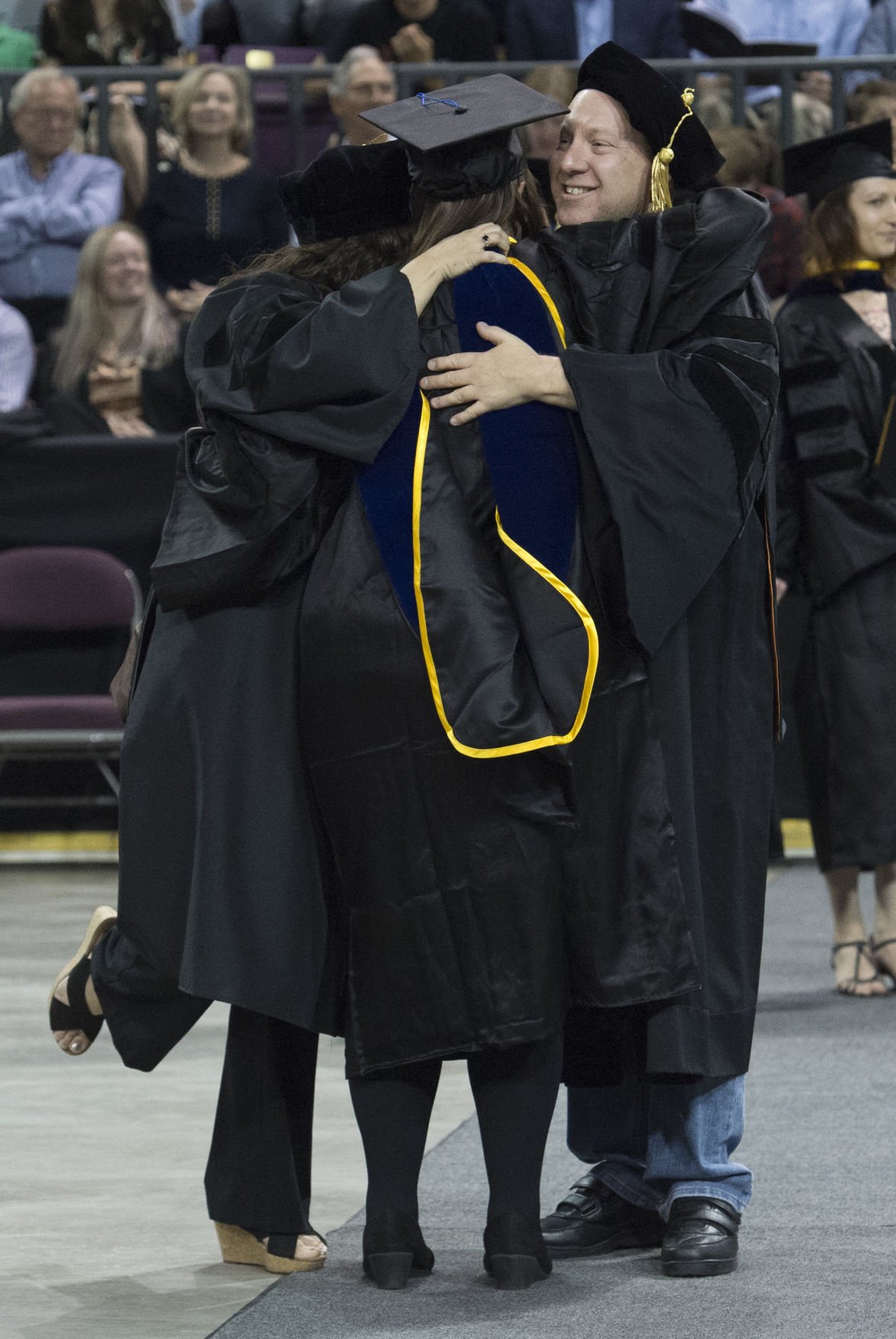 Highlights from the University of Colorado at Colorado Springs' morning commencement ceremonies Friday, May 12, 2017, at the Broadmoor World Arena in Colorado Springs. A record 1,532 students received their degrees this Spring. (The Gazette, Christian Murdock)