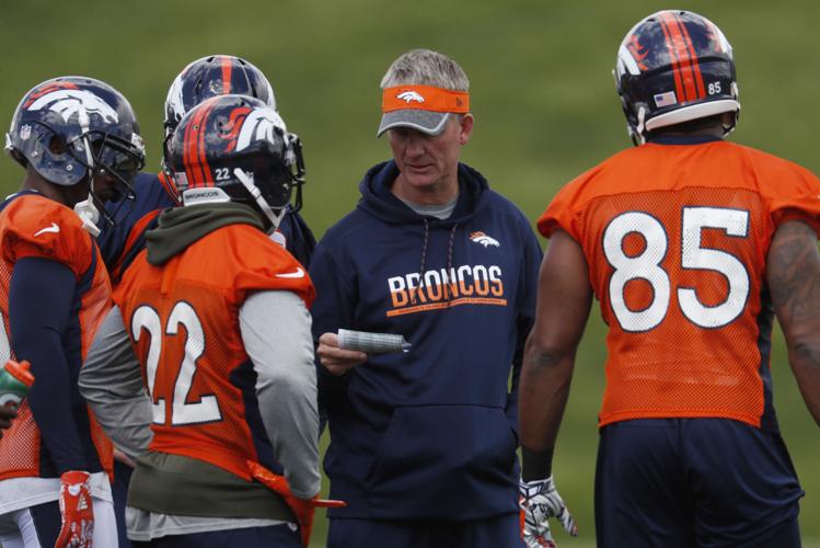 Denver Broncos tight end Jake Butt (80) takes part in drills during the  opening day of the team's NFL football training camp Thursday, July 18,  2019, in Englewood, Colo. (AP Photo/David Zalubowski