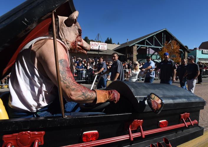 Thousands flocked to Manitou Springs on Saturday, October 25, 2014, for the annual Emma Crawford Coffin Races. The races started in 1995, but the story of Emma Crawford goes back to 1891 when she was buried at the top of Red Mountain above Manitou Sprin...
