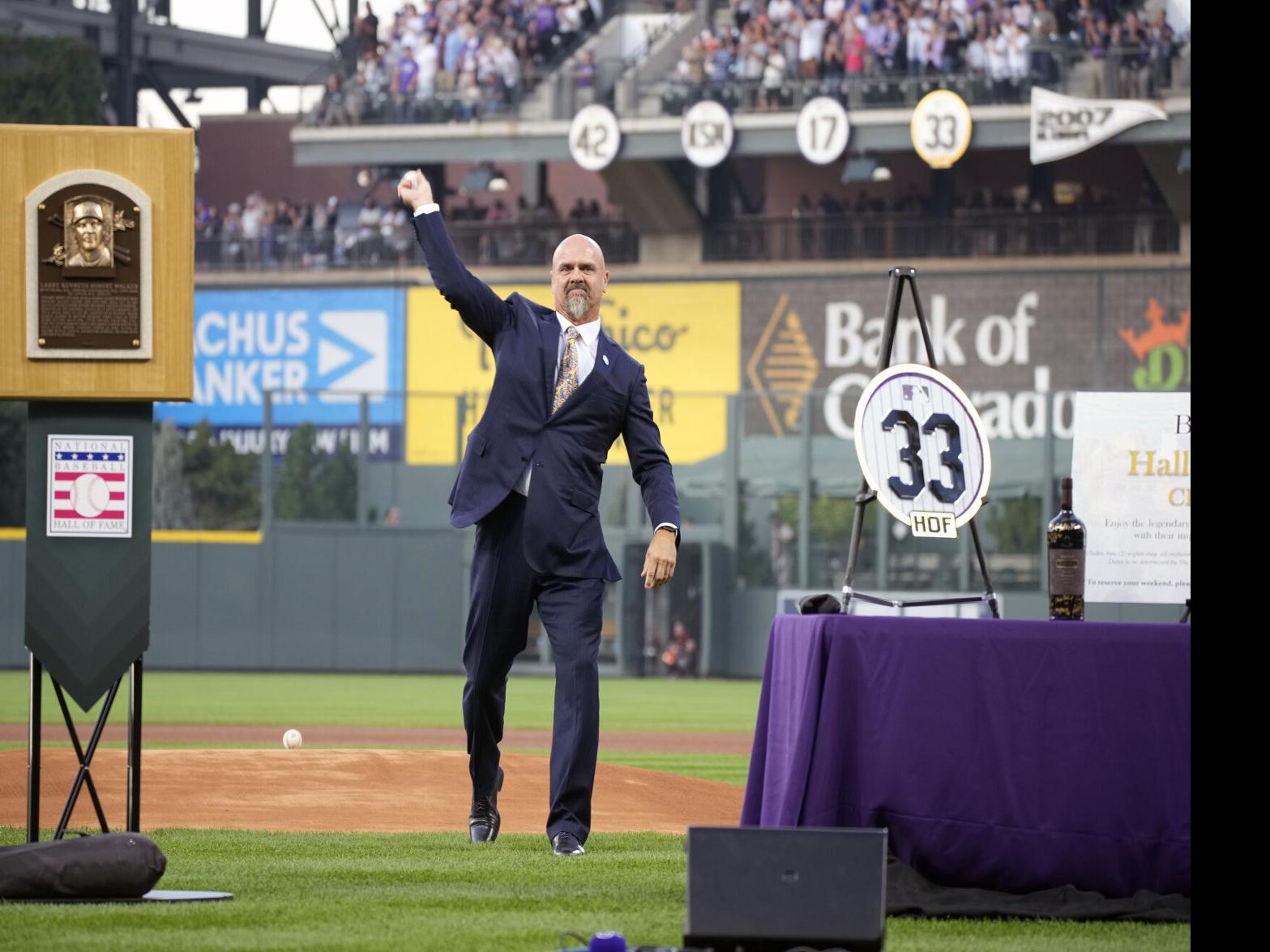 Rockies retire number 33 as they honor Larry Walker, their first