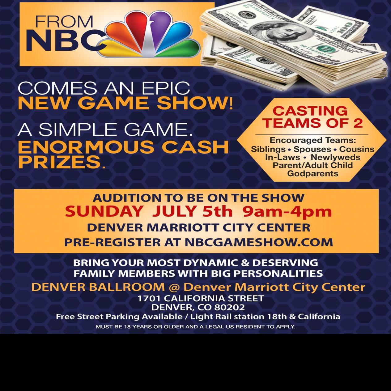 Nbc Holding Auditions For New Reality Show In Denver This Weekend Colorado Springs News Gazette Com