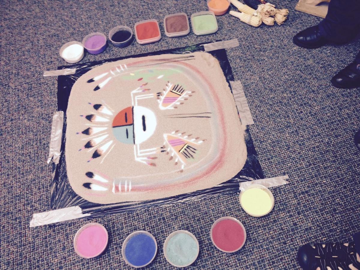 Sand Painter Comes To Colorado Springs To Demonstrate Art And