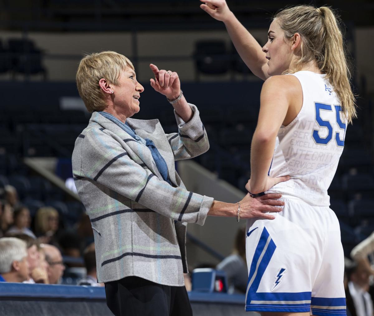 Air Force Women Win Big Behind Grieving Coach Chris Gobrecht Who