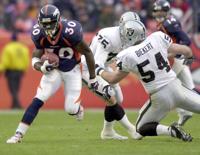 Terrell Davis (30) surveys the field – Denver Broncos History