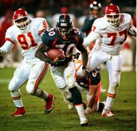 Terrell Davis, 2,800 Yard Rusher by Rick Brown  Denver broncos players, Denver  bronco cheerleaders, Denver broncos team