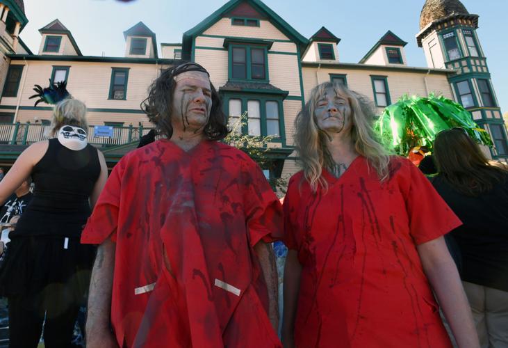 Thousands flocked to Manitou Springs on Saturday, October 25, 2014, for the annual Emma Crawford Coffin Races. The races started in 1995, but the story of Emma Crawford goes back to 1891 when she was buried at the top of Red Mountain above Manitou Sprin...