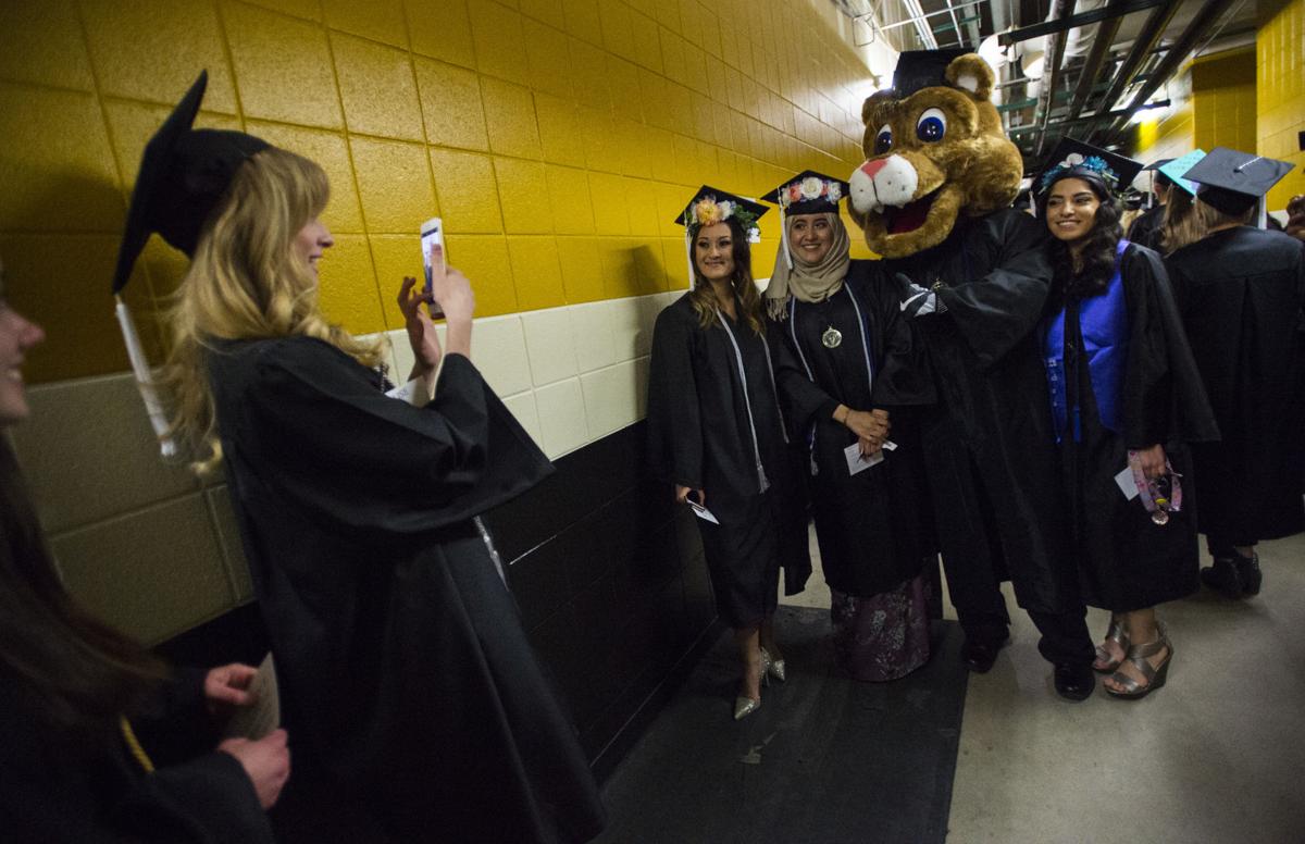 Highlights from the University of Colorado at Colorado Springs' morning commencement ceremonies Friday, May 12, 2017, at the Broadmoor World Arena in Colorado Springs. A record 1,532 students received their degrees this Spring. (The Gazette, Christian Murdock)