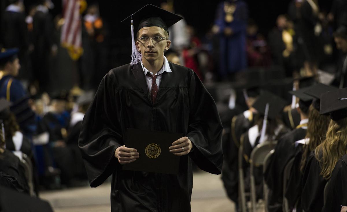 Highlights from the University of Colorado at Colorado Springs' morning commencement ceremonies Friday, May 12, 2017, at the Broadmoor World Arena in Colorado Springs. A record 1,532 students received their degrees this Spring. (The Gazette, Christian Murdock)